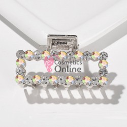 Clama pentru prins parul tip cleste CLM040AA Argintiu cu Reflexii din metal